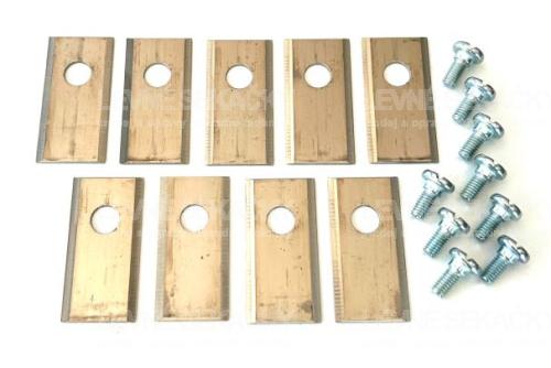 Set di 9 lame di tutti i robot rasaerba PARKSIDE + 2 set di viti di fissaggio